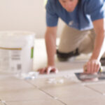 floor tile installation