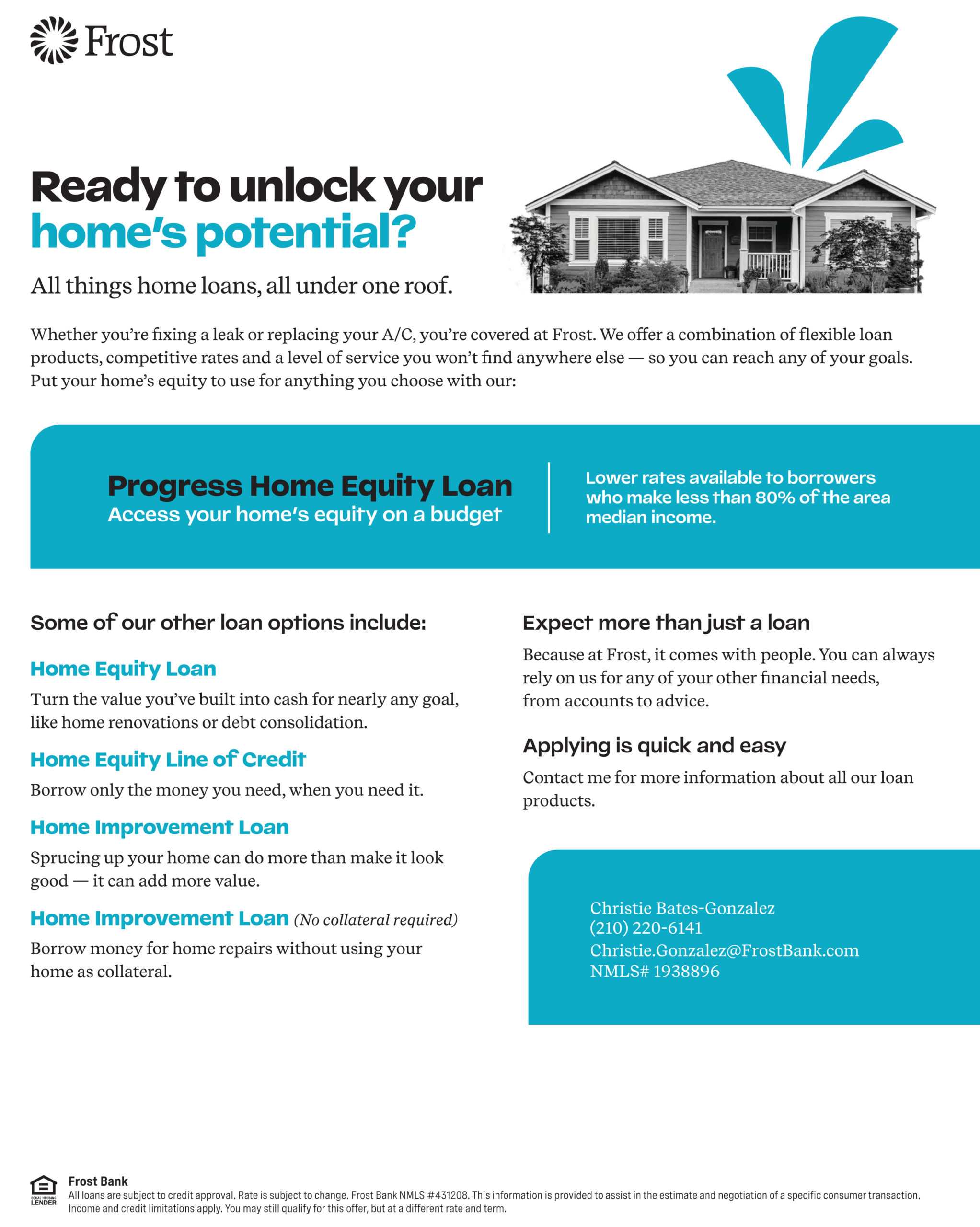 Click Here to Apply for a Frost Loan
